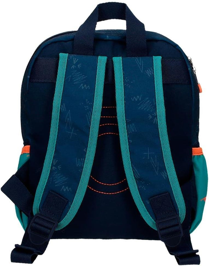 Enso Dino artist Vorschulrucksack Multicolor 23x28x10 cm Polyester 6,44L Dino-Rucksack, Dino-Rucksac
