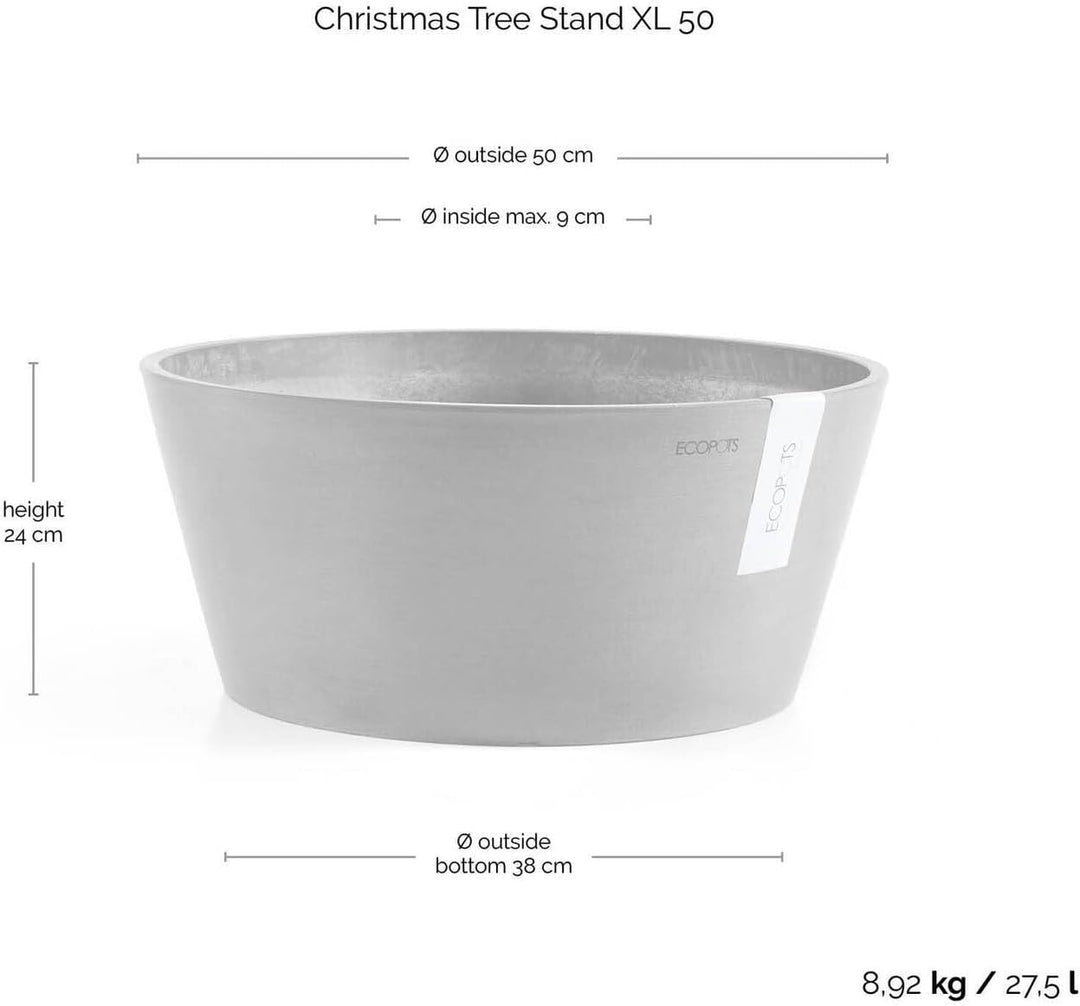 Ecopots Christbaumständer mit Wasserspeicher für Bäume bis 3,00 m Baumhöhe umkippsicher - Tannenbaum