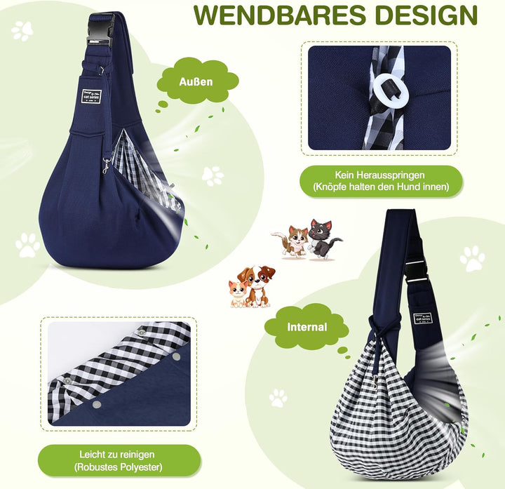 ALLSOPETS Tragbare Hundetragetasche Reisen Haustiertaschen Katzentragetasche Haustiere Welpen Kleine