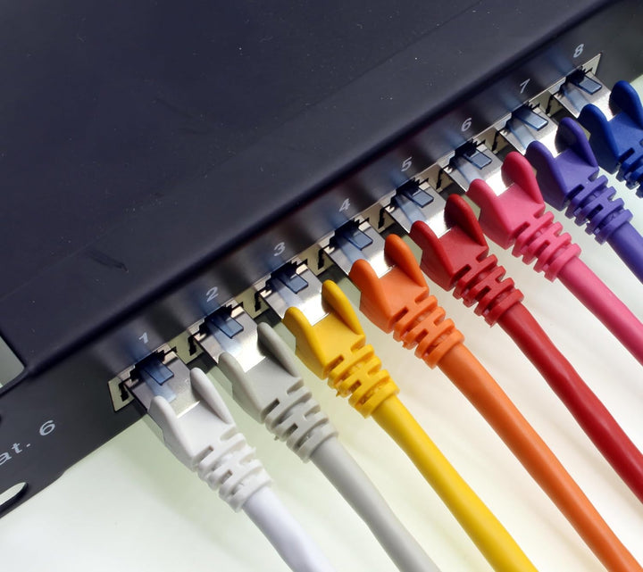 10m - CAT6a - Netzwerkkabel weiss - 10 Stück CAT 6 A Patchkabel 10000 Mbit s SFTP PIMF 500 MHz kompa
