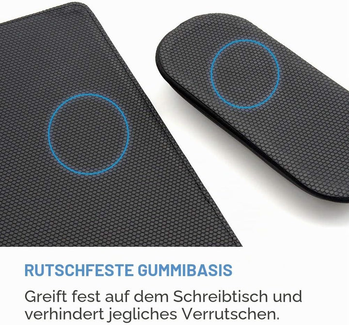 SenseAGE Mousepad mit Abnehmbarer Handauflage, Ergonomisches Mauspad mit atmungsaktivem Handpolster