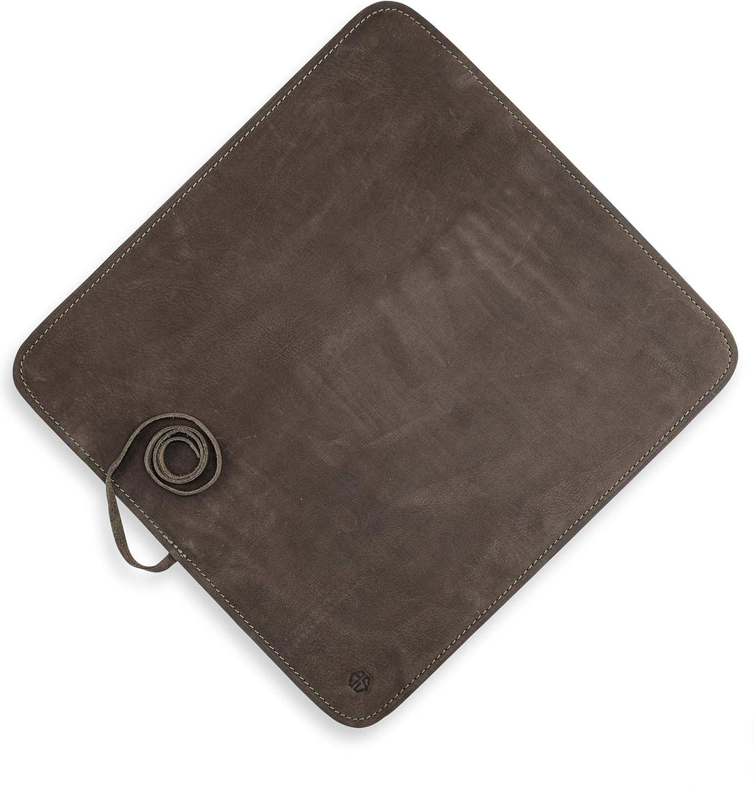 Angus Stoke Messertasche Kochmesser - Premium Leder Kochmesserrolle gross – Messer Tasche Köche - Ko