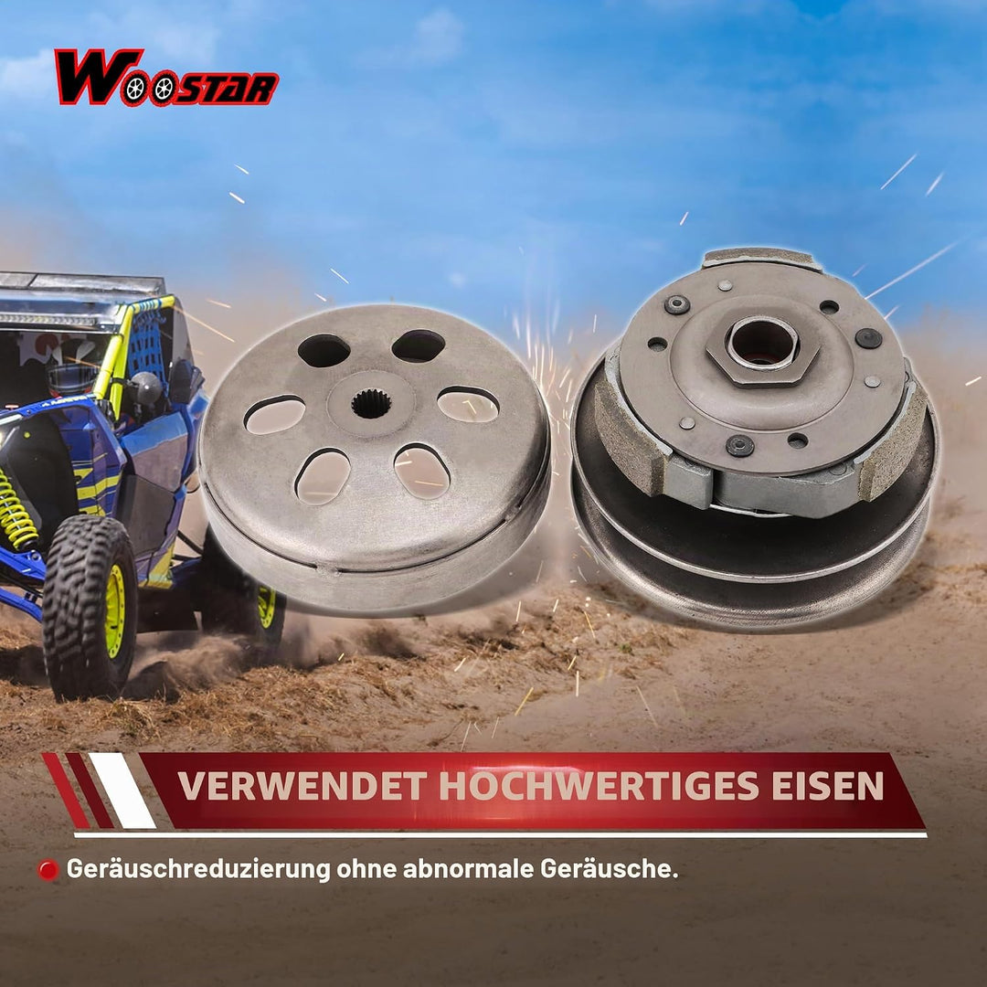 WOOSTAR Komplette Hintere Kupplung Ersatz für 4 Stroke GY6 125ccm 150ccm Roller Go Kart ATV 4 Wheele