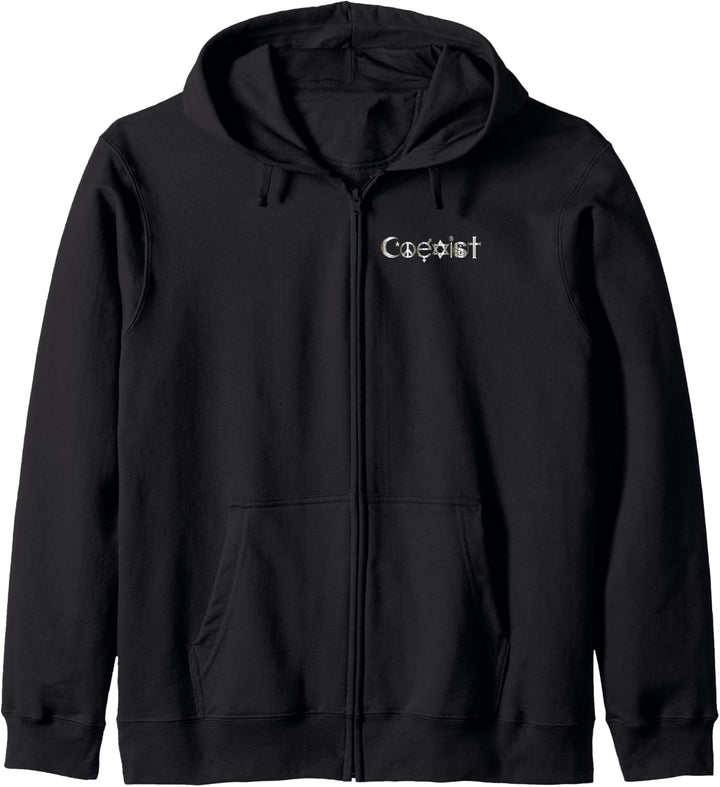 WELT RELIGION TAG OCCULT SIGN SPRUCH DEKORATION DAMEN HERREN Kapuzenjacke