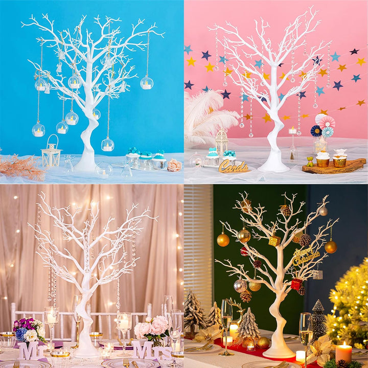 Sziqiqi Künstlicher Deko Baum Wunschbaum Weihnachtsbaum für Tische Hochzeit Party, Perfekt für Oster