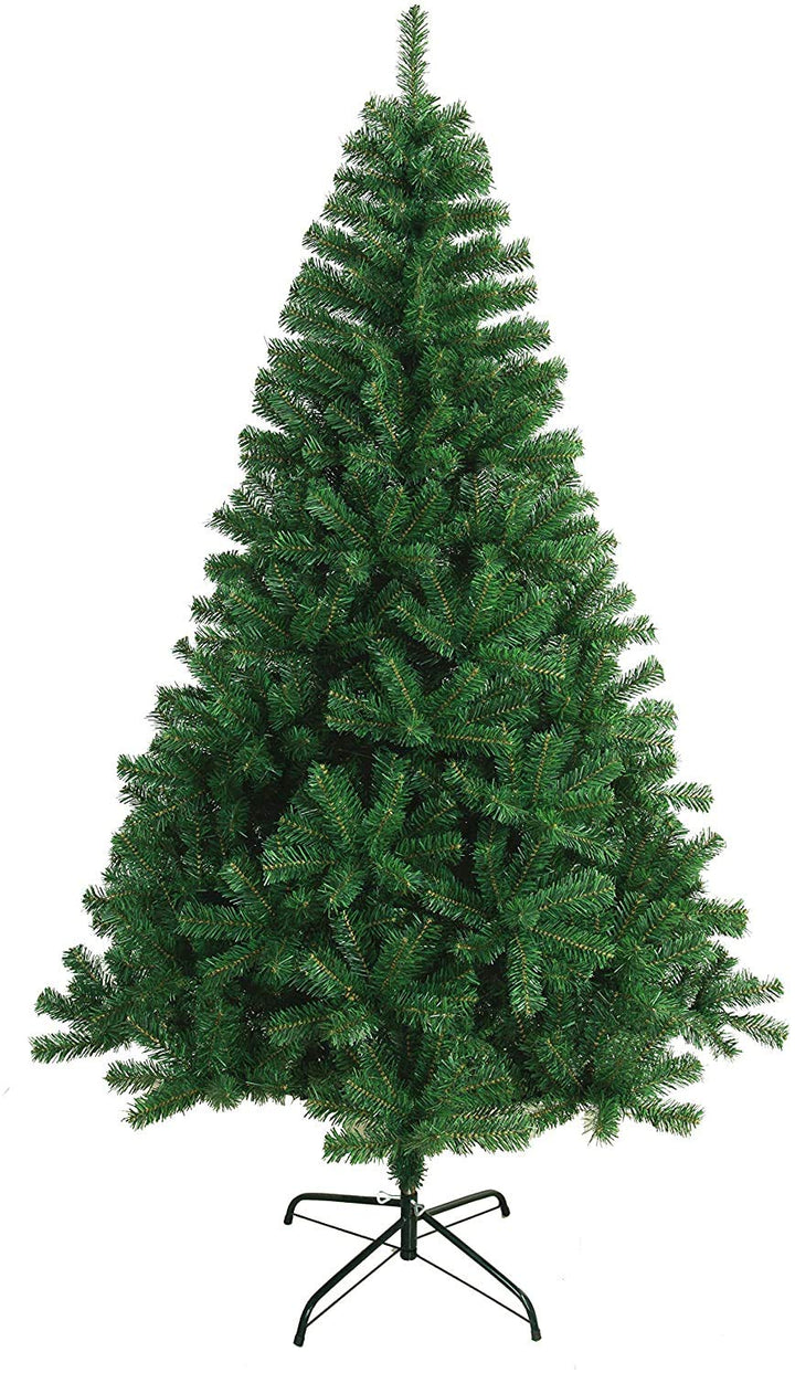 SOLAGUA NAVIDAD Künstlicher Weihnachtsbaum mit extra gefüllten Lamettablättern, 150–300cm Tanne mit