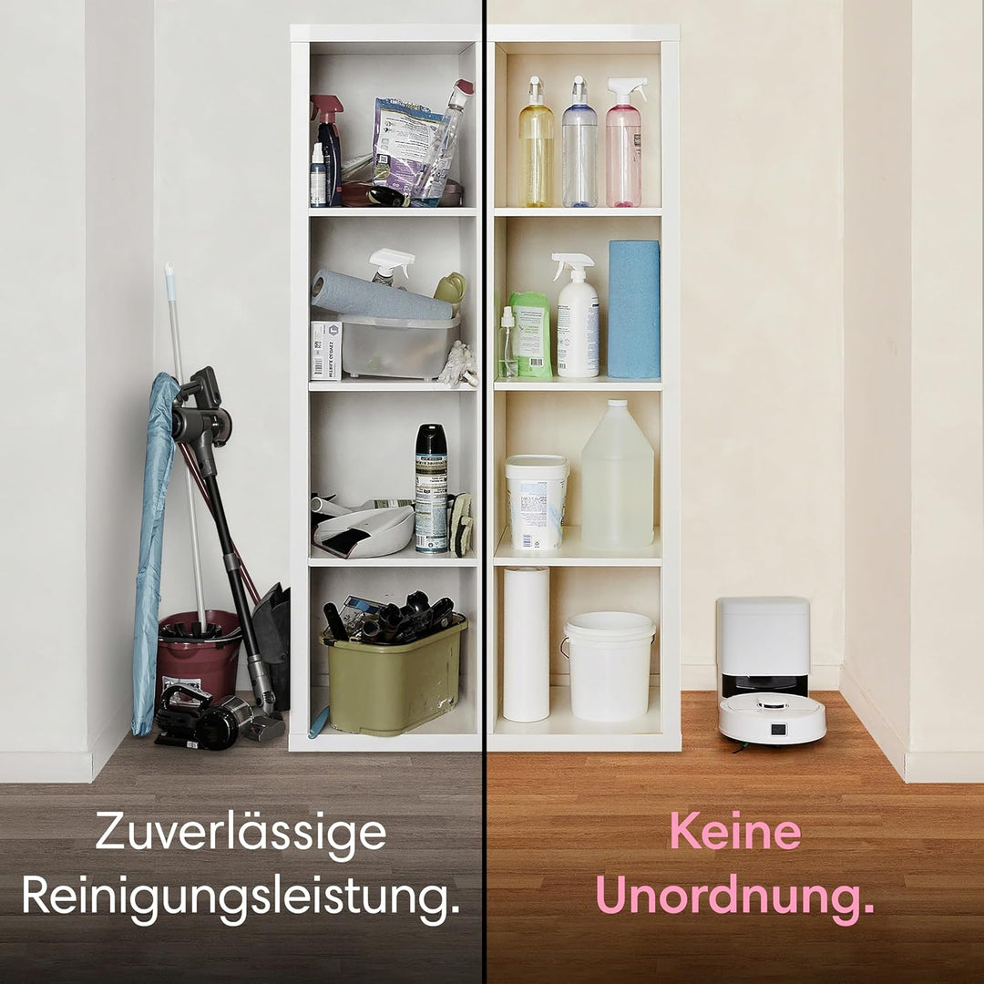 iRobot Roomba® Mini Saug- & Wischroboter + AutoEmpty™ Dock, Weiss, Weiss