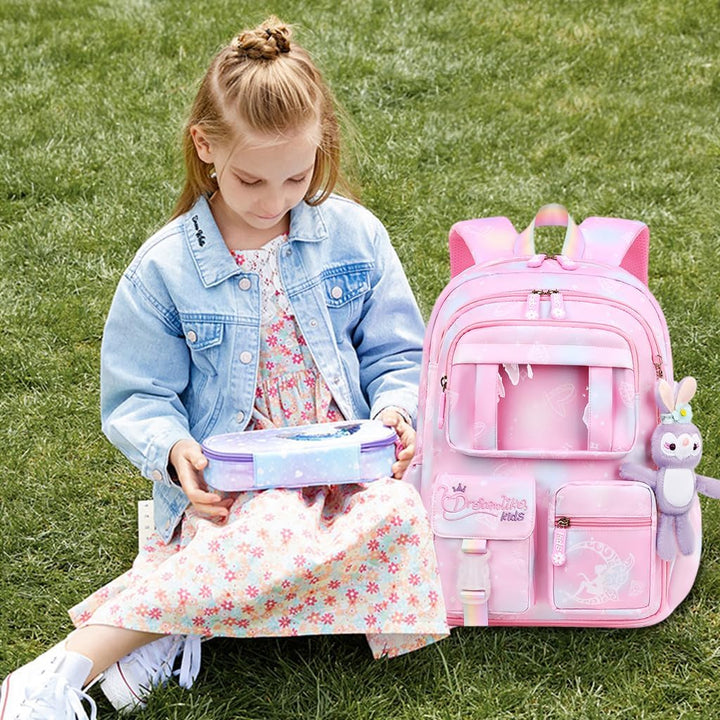 Schulrucksack für Mädchen, Kinder Grundschultaschen Leichte Rucksäcke Kinder Schulranzen Büchertasch