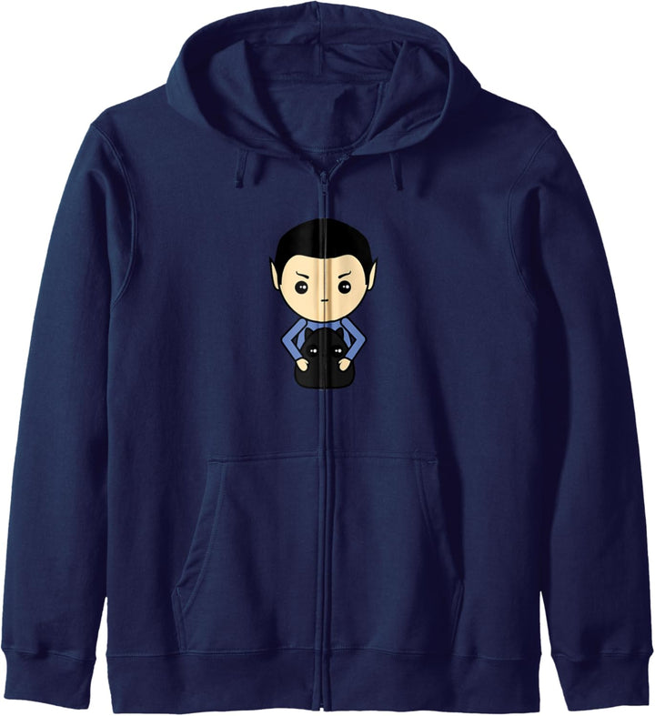 Star Trek: The Original Series Spock With Cat Kawaii Kapuzenjacke