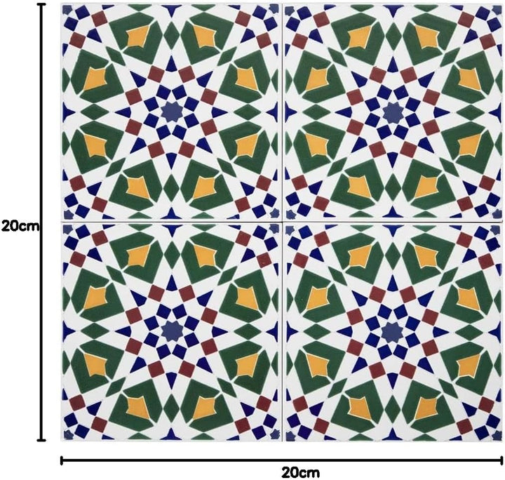 Cerames Orientalische Marokkanische Keramikfliesen Tanger - dekorative Mosaikfliesen für das Badezim