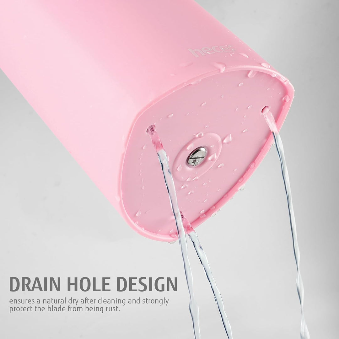 hecef Messerset, 6-tlg Universal Messerblock mit Messer, Scharf Edelstahl Messer Set mit dreifach ve