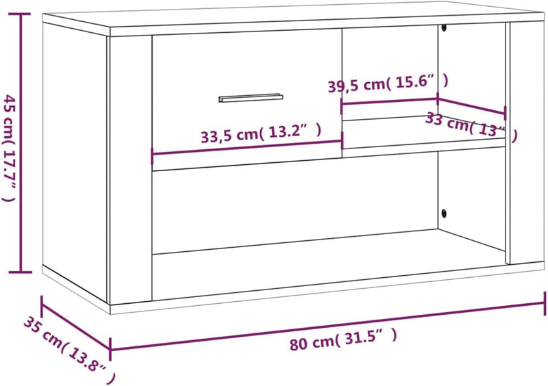 Tidyard Schuhbank, Schuhregal Schuhschrank mit 2 Fächer, Schuhaufbewahrung, Sitzbank, Holzwerkstoff