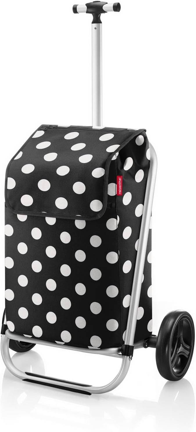reisenthel Shopping Trolley dots White - Leichter, geräumiger Shopping Trolley für den Wocheneinkauf