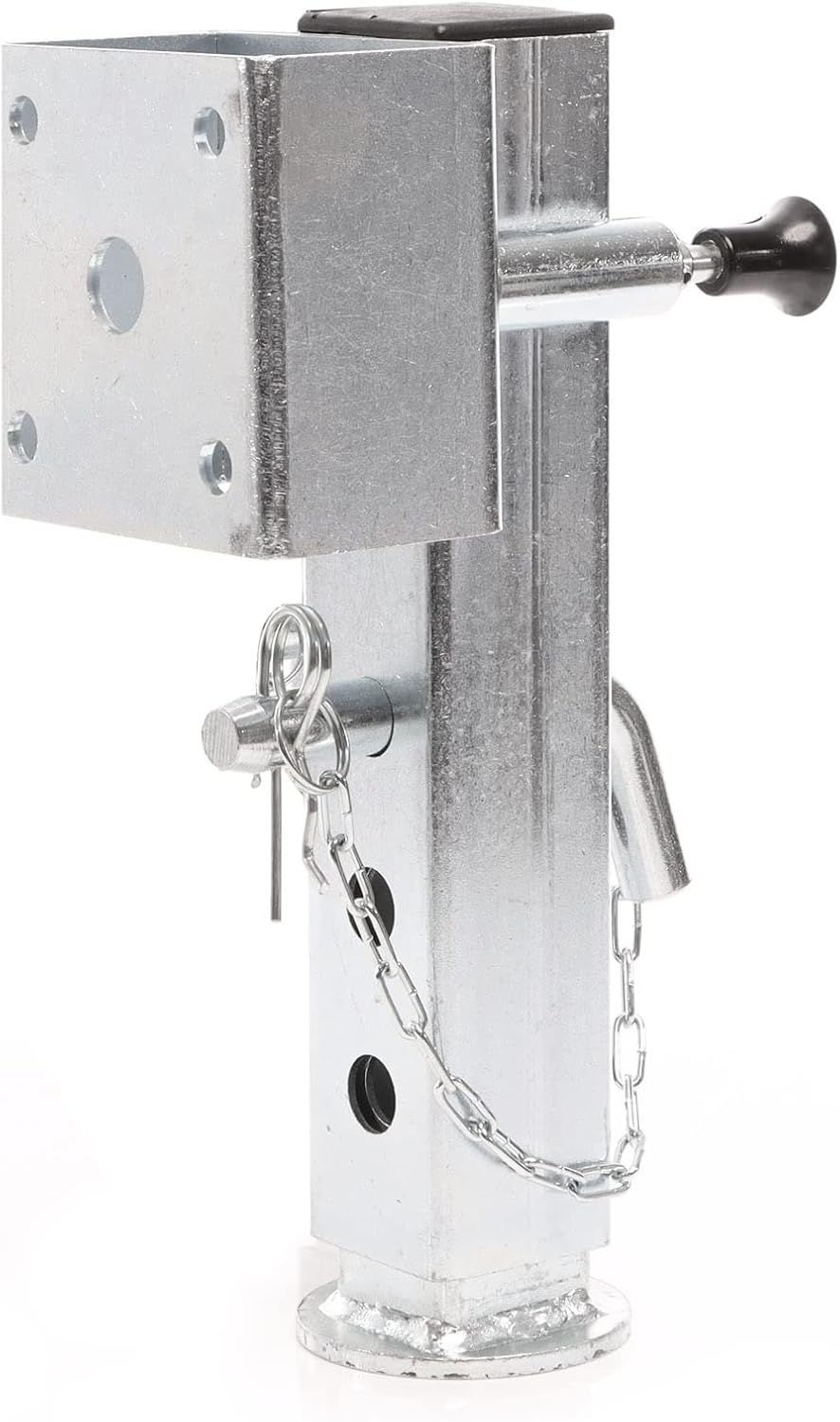 XPOtool 2X Stützfuss 350 mm Schwenkstütze bis 1300 kg aus Stahl für Anhänger inkl. Befestigungsmater