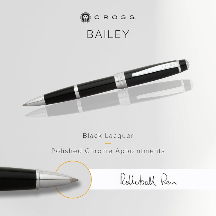 Cross Bailey Rollerball Selectip Pen (Schreibfarbe schwarz, Strichstärke M, in Premium Geschenkbox)