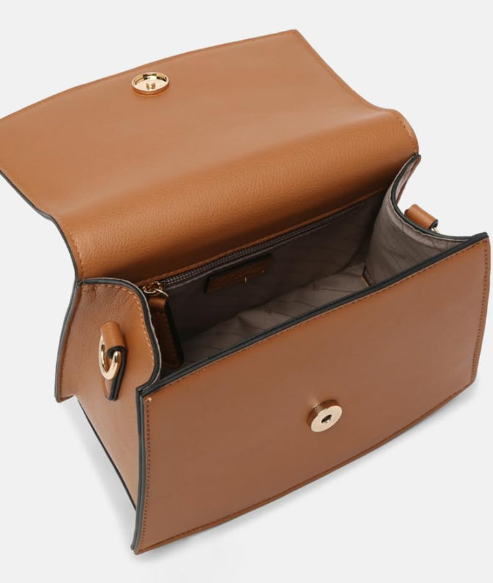 L.CREDI Lauretta Umhängetasche 22 cm Cognac, Cognac