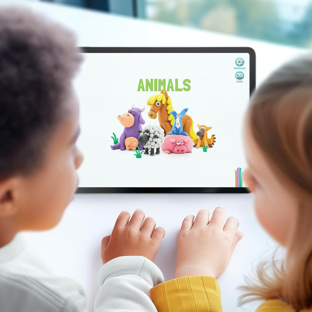 HEY CLAY - 15 Dosen lufttrocknende Knete für Kinder ab 3 Jahren - Kreatives Bastelset - Modelliermas