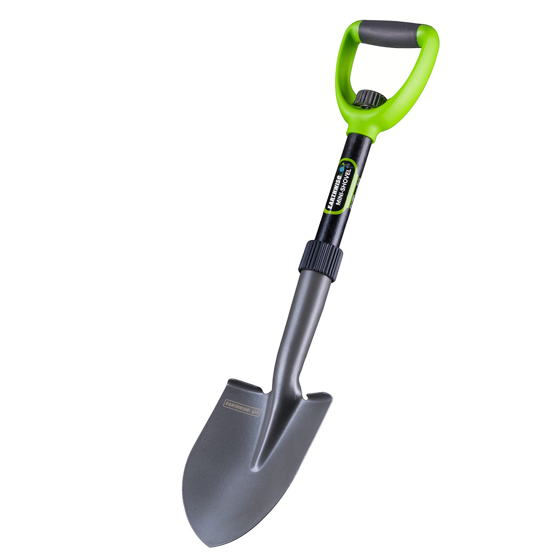 Earthwise Mini-Schaufel aus Karbonstahl, D-Griff, kompakt, zusammenklappbar, 66,5 cm