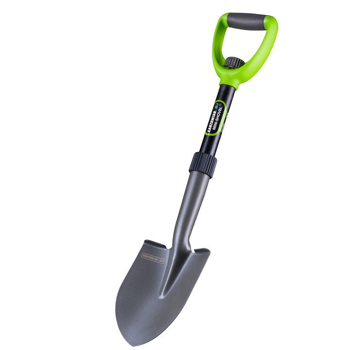 Earthwise Mini-Schaufel aus Karbonstahl, D-Griff, kompakt, zusammenklappbar, 66,5 cm