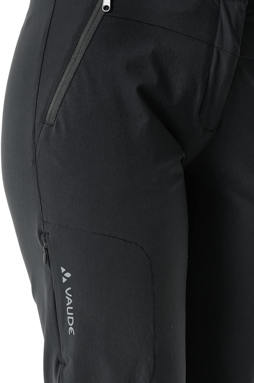 VAUDE Damen Women's Farley Stretch Capri T-Zip Ii Hose, , M Schwarz, M Schwarz