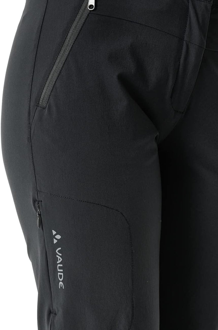 VAUDE Damen Women's Farley Stretch Capri T-Zip Ii Hose, , M Schwarz, M Schwarz