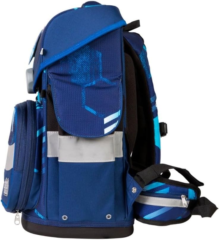 SCHOOL-MOOD Timeless Pro Schulranzenset 7-teilig 23,5L Stauraum, ergonomisches Easy Fit System für 1