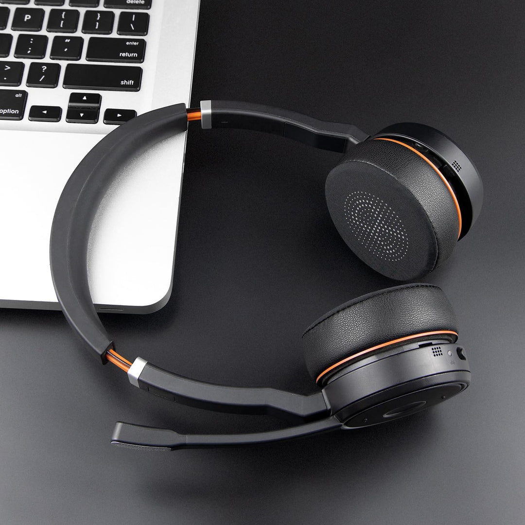 SOULWIT Kühlgel Ersatz Ohrpolster für Jabra Evolve 75(75 UC 75MS 75SE) Stereo-Bluetooth-Headset/Kopf