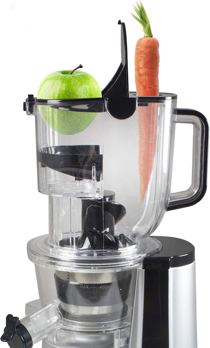 Beper 90.422 Vertikalentsafter - Slow Juicer, Silber