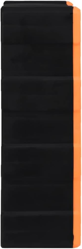 Myheimly Multi-Schubladen-Organizer mit 39 Schubladen 38x16x47 cm Orange und Schwarz 39 Schubladen,