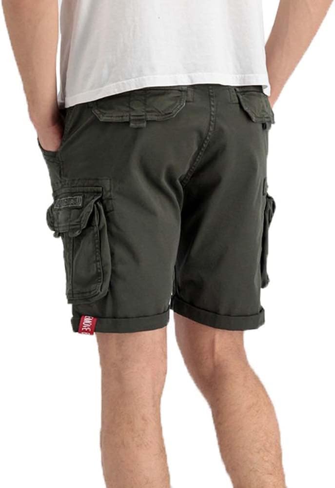ALPHA INDUSTRIES Herren Cargos Crew Short Short für Herren 29 Greyblack, 29 Greyblack