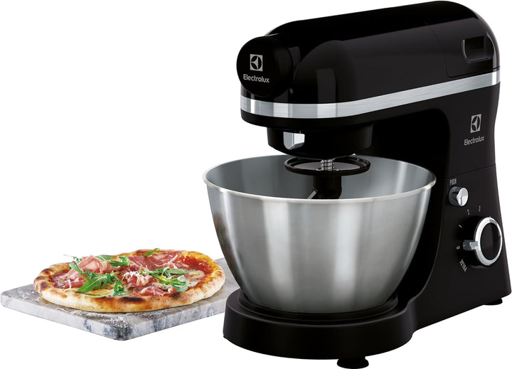 Electrolux ekm3700 800 W 4L schwarz – Küchenmaschine, 4 l, Rotation, Metall, Stahl, 1,2 m