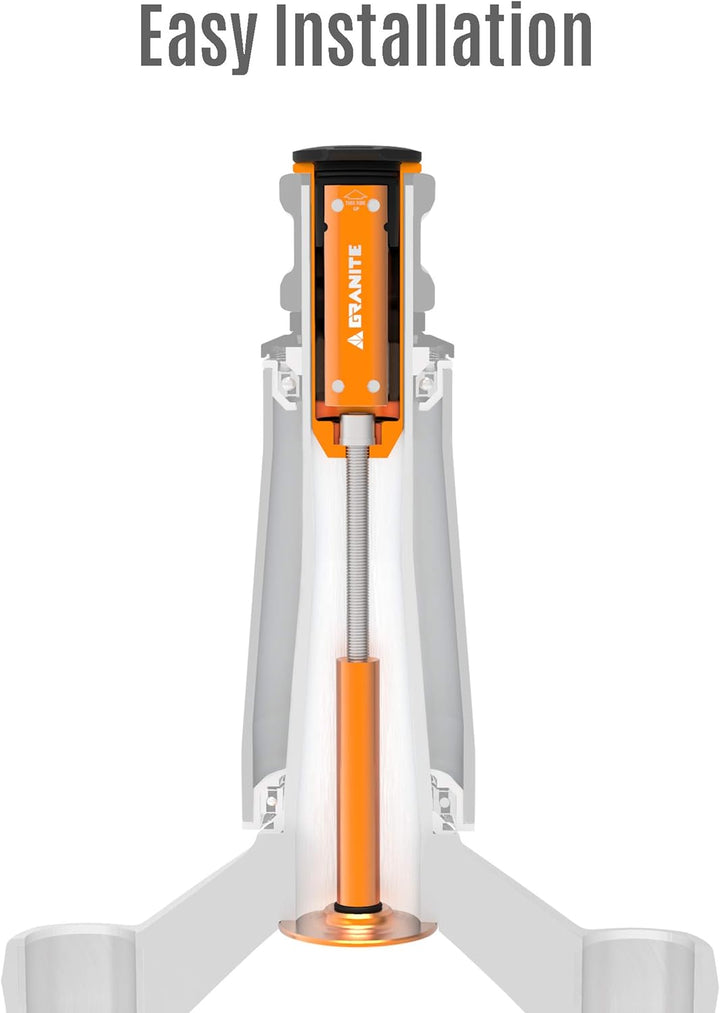 Granite Stash Multi-Tool Kit - Kompaktes Fahrradwerkzeug kann im Gabelschaft verstaut werden STANDAR