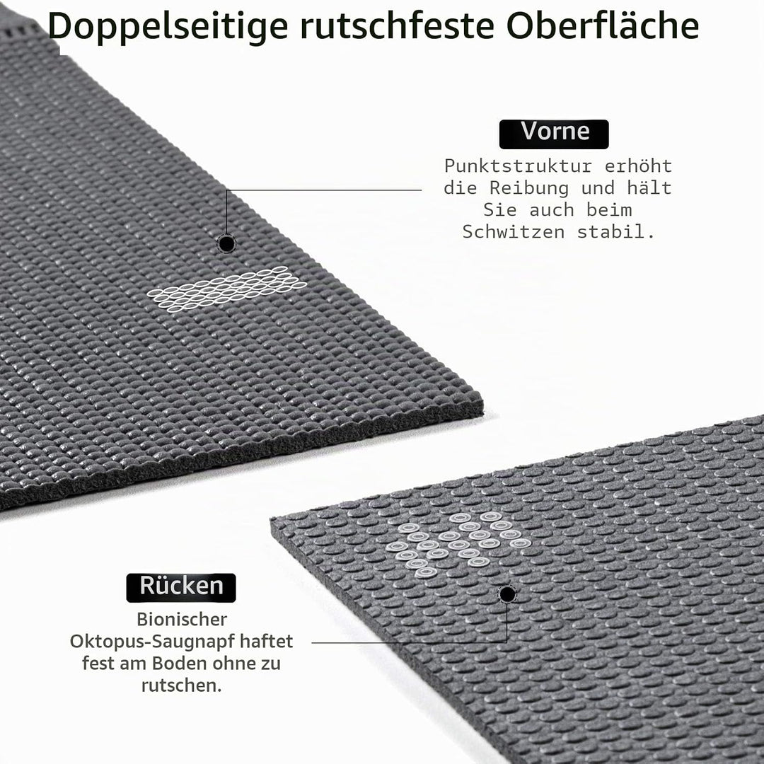 Avoalre Yogamatte rutschfest,173 X 61CM Tragbare Trainingsmatte 5MM,reise Yogamatte faltbar Gymnasti