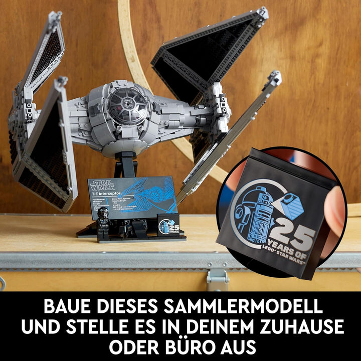 LEGO Star Wars TIE-Abfangjäger, kreatives Bauset aus der Ultimate Collector Series für Erwachsene, M