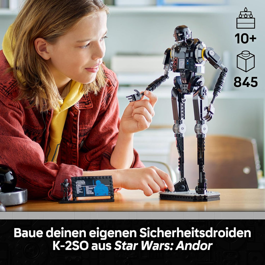 LEGO Star Wars 75434 Sicherheitsdroide K-2SO Spielzeug - Figur zum Bauen & Ausstellen, Sammler-Model