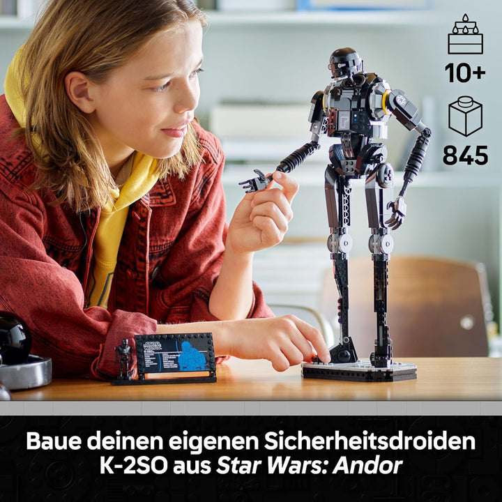 LEGO Star Wars 75434 Sicherheitsdroide K-2SO Spielzeug - Figur zum Bauen & Ausstellen, Sammler-Model