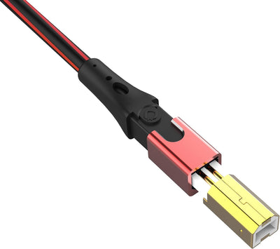 Oehlbach USB-Evolution B - hochwertiges USB-Kabel Typ 2.0 USB-A auf USB-B (für Audio-Streaming, DAC