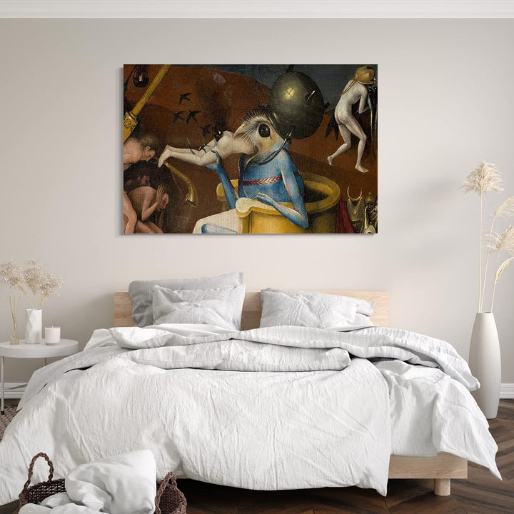 Printed Paintings Leinwand (80x60cm): Hieronymus Bosch - Ausschnitt aus Garten der Lüste (I) 80x60 c