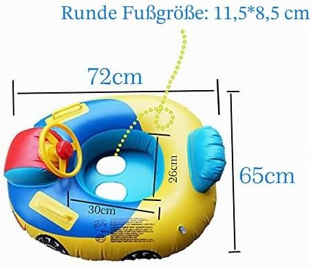 Kinder Aufblasbarer Schwimmring Pool Float Sitz Boot Nettes Auto Baby Floatie Sicherer Sitz Schwimme