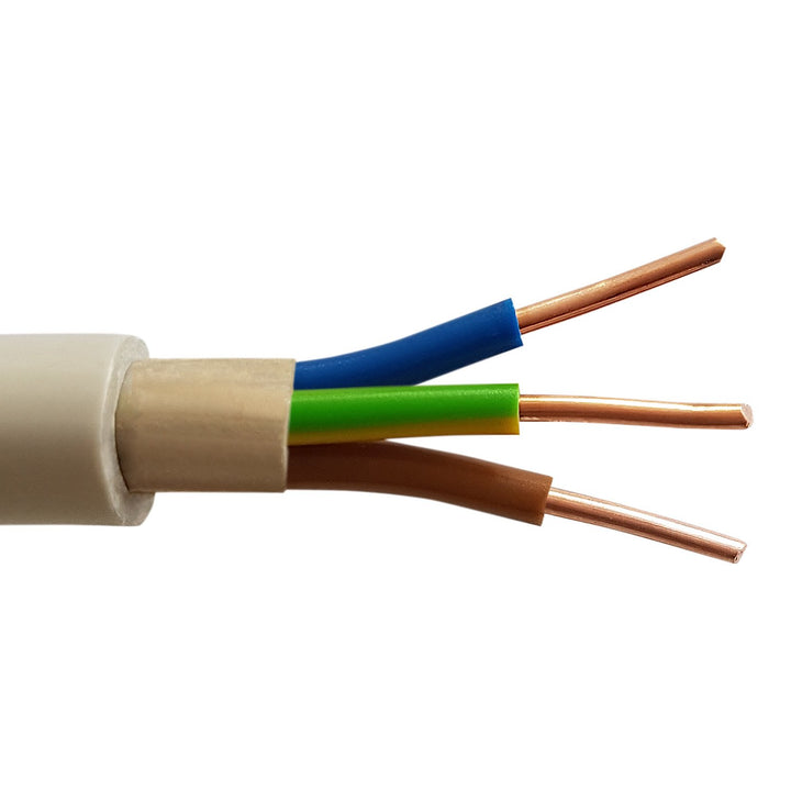 M&amp;G Techno 5m NYM-J 3x2,5 mm² Mantelleitung Feuchtraumkabel Elektrokabel Kupfer Made in Germany 5m G
