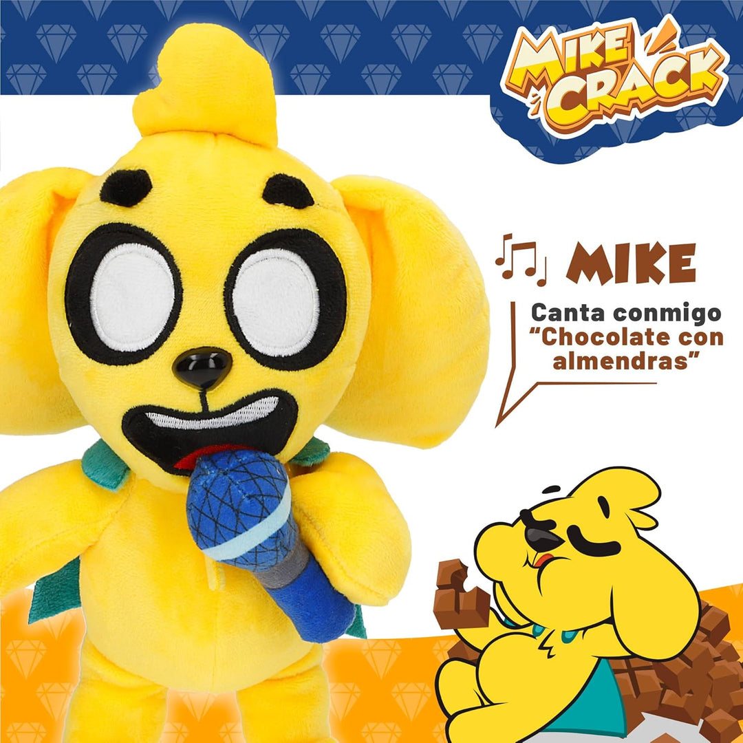COLORBABY Mikecrack 85423 Plüschtier Mike Hund mit Musik, Aufnahme und Sprachwiedergabe, YouTube-Cha