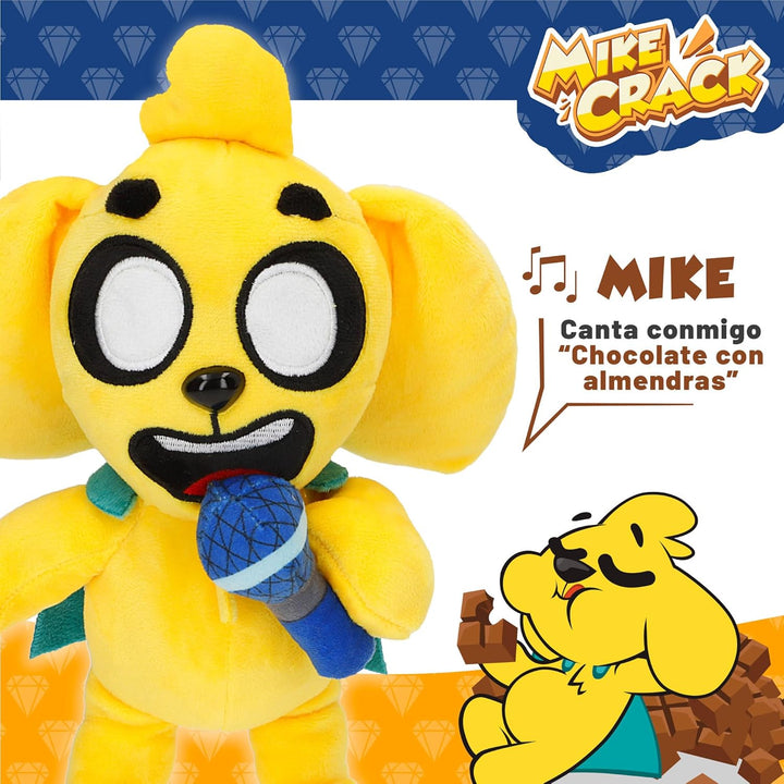 COLORBABY Mikecrack 85423 Plüschtier Mike Hund mit Musik, Aufnahme und Sprachwiedergabe, YouTube-Cha