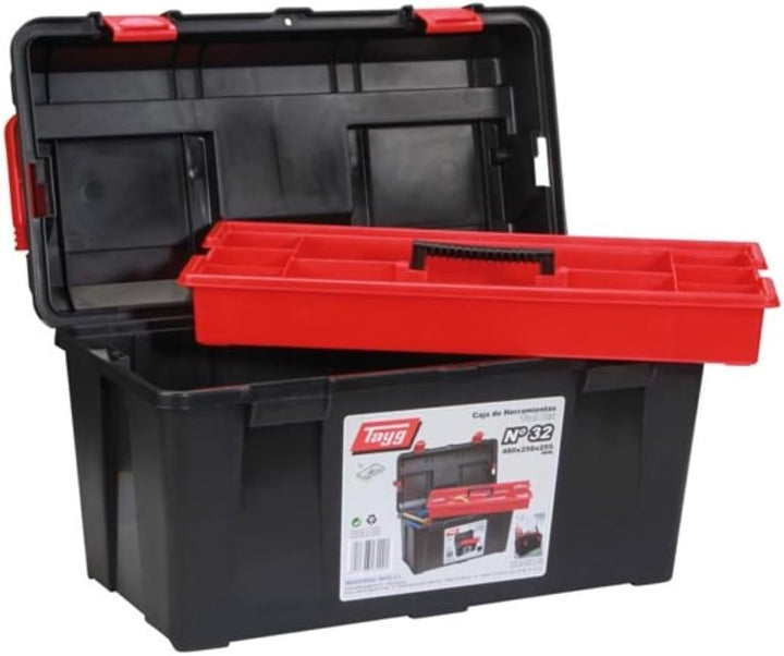 Electraline 132001 Tayg – Werkzeugkasten aus Kunststoff Nr.32 Werkzeugkasten 32, Werkzeugkasten 32