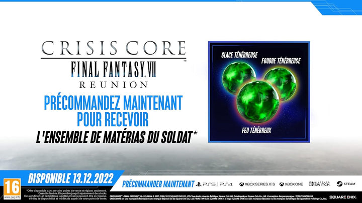 Crisis Core Final Fantasy VII Reunion für PS4 (Deutsche Verpackung)