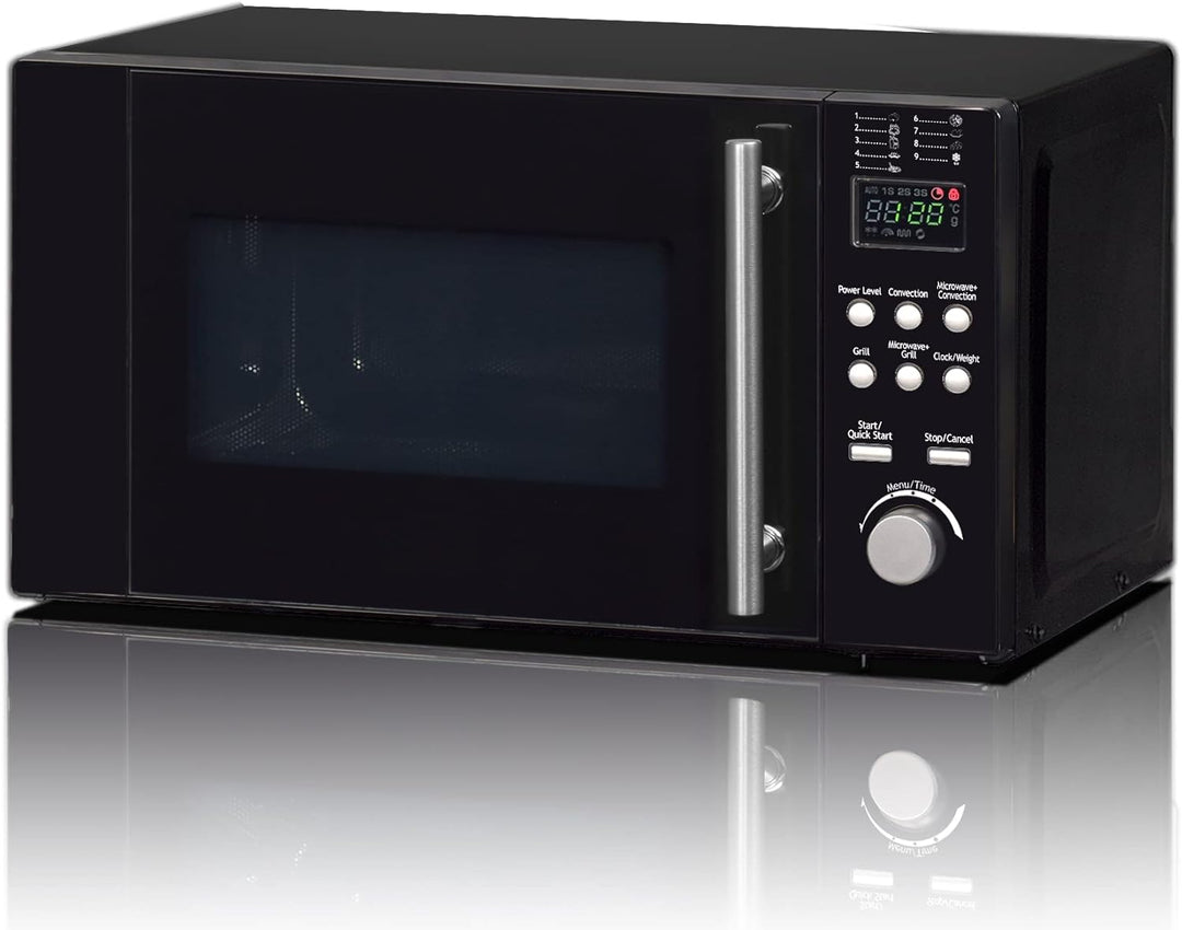 SMETA Mikrowelle Mit Grill und heissluft, 800W Microwellengerät, 20L Mikrowelle, Grillleistung 1200W