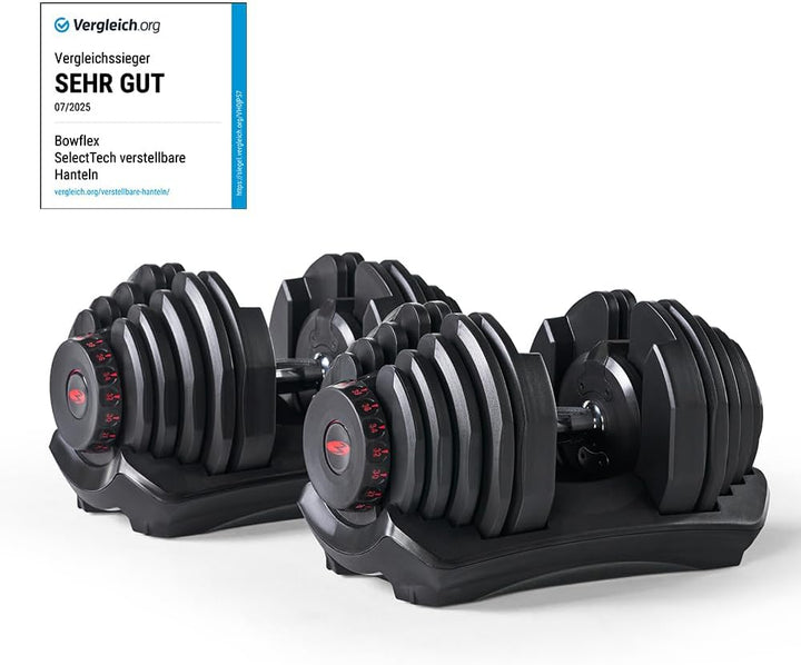 Bowflex SelectTech 1090i Hanteln 4–41 kg mit Schnellverstellung | 17 Gewichtsstufen in einer schwere