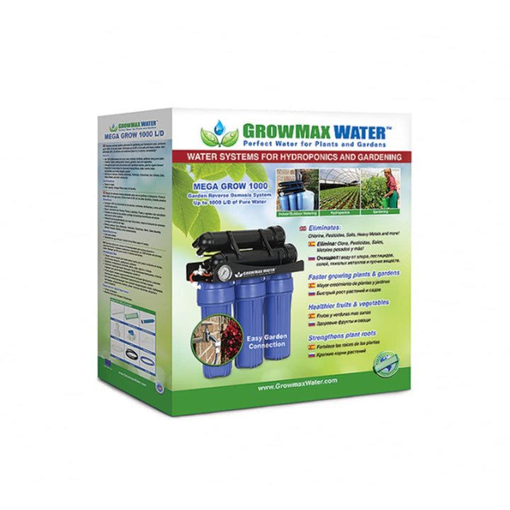 Mega Grow 1000. 5-stufiges Umkehrosmose-System für den Einsatz in Hydroponik und Gartenbau. Produzie