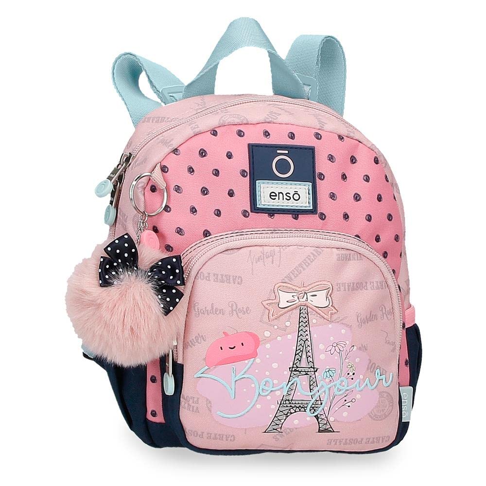 Enso Bonjour Kleiner Rucksack Rosa 19x23x8 cm Polyester 3,5L Mochila pequeña Rosa, Mochila pequeña R