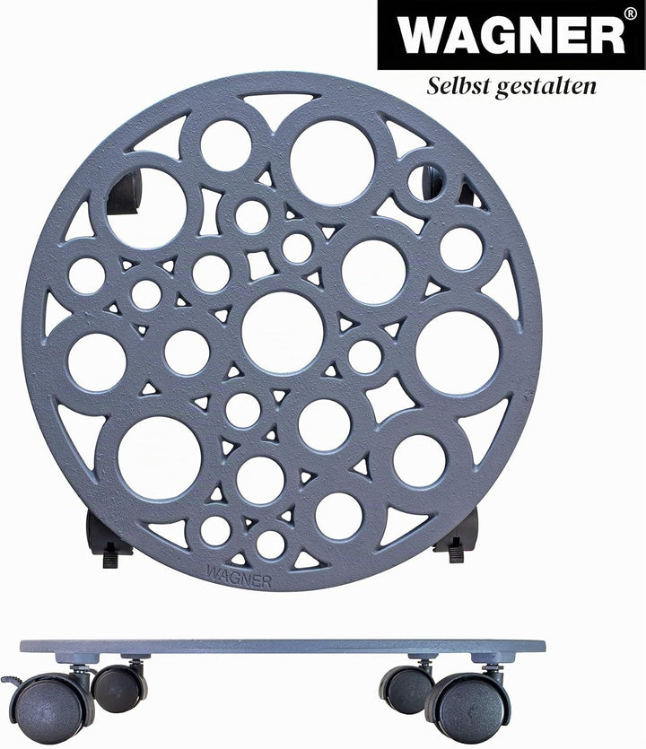 WAGNER, schieferGrau, (Ø) 38 x (H) 6,5 cm (Ø) 38 x (H) 6,5 cm Schiefergrau, (Ø) 38 x (H) 6,5 cm Schi