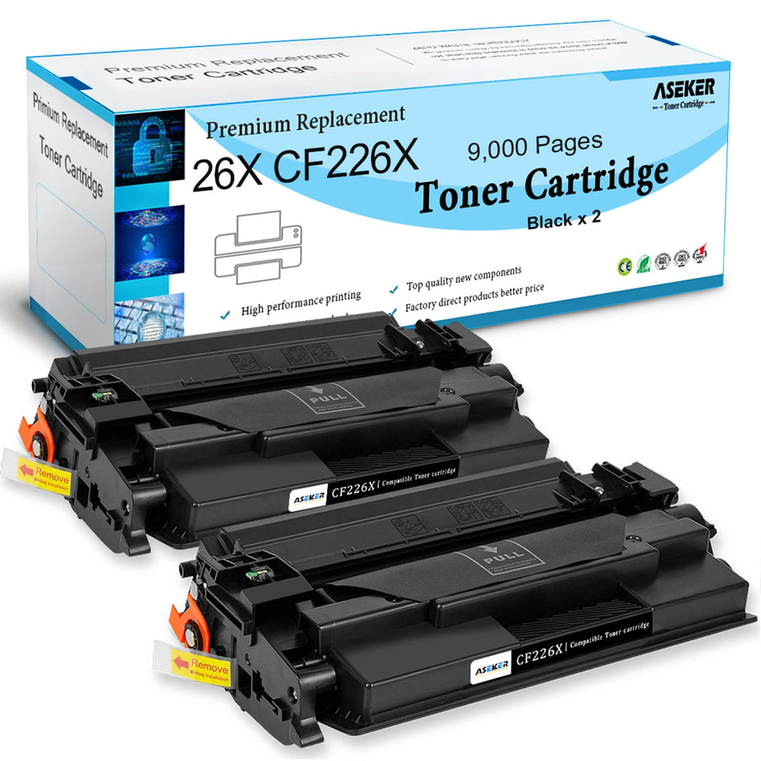 ASEKER Kompatibel 26X CF226X 26A CF226A Tonerkartusche 9000 Seiten für HP Laserjet Pro M402d M402n M